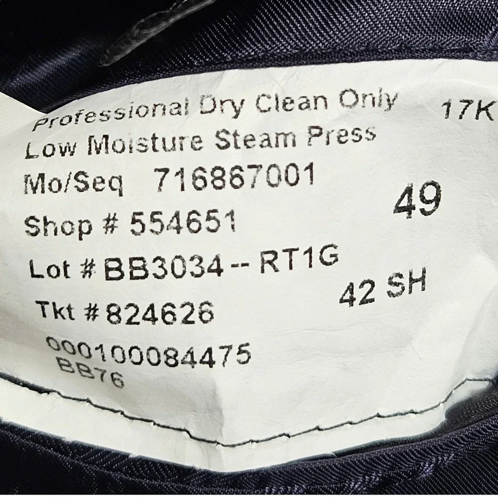 Brooks Brothers Blazer 42S Navy Blue 1818 Regent Wool Vitale Barberis Canonico